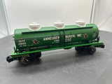 MTH Railking 30-73363 Anheuser Busch 3-Dome Tank Car O SCALE Like New