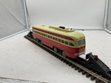 MTH Railking 30-2505-1 Pittsburgh PCC Electric Street Car - Pittsburgh Cab No. 1734 O SCALE Used Excellent Damaged Box