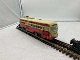 MTH Railking 30-2505-1 Pittsburgh PCC Electric Street Car - Pittsburgh Cab No. 1734 O SCALE Used Excellent Damaged Box
