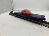 Lionel 6-19444 flatcar with Volkswagen VW Bug AZ O SCALE Like New Damaged Box