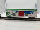 MTH Railking 30-79261 Christmas RailKing Operating Box Car w/Signal Man O SCALE Like New
