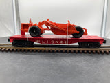 Lionel 6-26024 LIONEL O27 FLAT CAR W/SCRAPER #6817 (PWC) O SCALE NEW