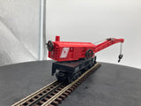 Lionel 6-16717 Jersey Central Four Wheel Crane Car O SCALE Like New