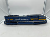 MTH Premier 20-20750-1 Electro Motive Division SD70M-2 Diesel Engine in Hi-Rail Wheels O Scale. Like New