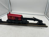 Lionel ATSF 6-6593 ATSF Red crane car O SCALE Like New