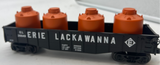 Lionel 6-26649 Erie Lackawanna Gondola w/ 4 Canisters O SCALE  NEW