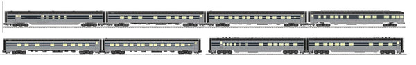 Lionel 2327310 20th Century Limited 21" 4 Pack with 2327320 2 pack and 2327330 2 pack Limited O Scale