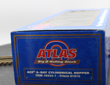 Atlas 6333-1 FRISCO ACF 6 Bay Cylindrical Hopper BIG O Rolling Stock 81015 WEATHERED AS IS WEATHERED AS IS Like New