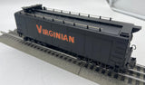 MTH Premier 20-3126 CUSTOM "VIRGINIAN" Orange Graffiti Aux Water Tender  die cast  O SCALE AS IS  WEATHERED AS IS Used Excellent