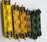 HO Scale HO2504 Set of 6 Chicago Northwestern CNW Hoppers Assorted Some Weathered As Is Kadee Couplers Used Excellent No Box