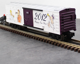 MTH Railking 30-74658 New Year's RailKing Box Car O SCALE NEW Damaged Box