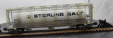 Atlas 6309-1 Sterling Salt ACF 3-BAY CYLINDRICAL HOPPER O SCALE WEATHERED AS IS Used Excellent