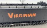 MTH Premier 20-3126 CUSTOM "VIRGINIAN" Orange Graffiti Aux Water Tender  die cast  O SCALE AS IS  WEATHERED AS IS Used Excellent