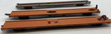 HO Scale HO212 Set of 3 LONG FLATCARS PFE & Trailer Train kadee couplers  Used No Box