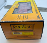 MTH Railking 30-77008 Baltimore & Ohio B&O RED Steel Caboose O SCALE Like New