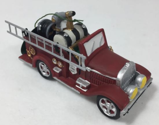 Department 56 5547-6 City Fire Dept Fire Truck-- Heritage Village Collection