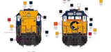 Brady's Train Outlet Custom Run Lionel 2433850  CSX Chessie Heritage LEGACY SD45 #8908 Limited O Scale