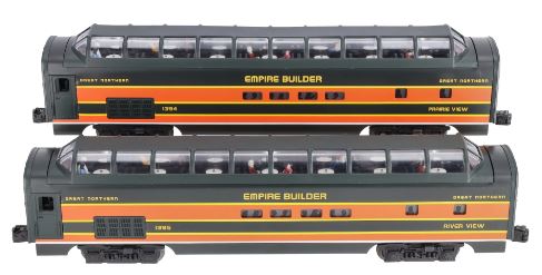 Lionel 6-19181 19182 Great Northern GN Passenger Set Dome Cars Prairieview Riverview