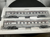 MTH Premier 20-66174 Pennsylvania Railroad 2-Car 70' Streamlined Sleeper/Diner Passenger Set (Ribbed Sided) O Scale Like New