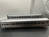 MTH Premier 20-66196 Santa Fe 2-Car 70' Streamlined Sleeper/Diner Passenger Set (Ribbed Sided) O Scale Like New Damaged Box