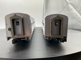 MTH Premier 20-66196 Santa Fe 2-Car 70' Streamlined Sleeper/Diner Passenger Set (Ribbed Sided) O Scale Like New Damaged Box