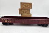 MTH Railking 30-7208 Union Pacific Car semiscale gondola with 3 crates #65239 O-27 Scale. O SCALE NEW