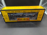MTH Railking 30-7617 Auto Transport w/Mustangs #1964. O SCALE Like New Damaged Box