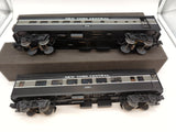 Lionel 6-39056 NEW YORK CENTRAL STREAMLINER PASSENGER CAR 2-PACK (BLACK) (2561, 576) O SCALE Like New