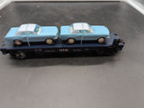 MTH Railking 30-7617 Auto Transport w/Mustangs #1964. O SCALE Like New Damaged Box