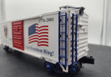 MTH Premier 20-93092 American Freedom 40' Box Car O Scale NEW (faded box)