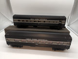 Lionel 6-39056 NEW YORK CENTRAL STREAMLINER PASSENGER CAR 2-PACK (BLACK) (2561, 576) O SCALE Like New