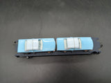 MTH Railking 30-7617 Auto Transport w/Mustangs #1964. O SCALE Like New Damaged Box