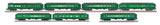 MTH 30-69264 Southern 60' Madison 4 car Passenger Set with 30-69265 Combo / Diner AND 30-69266 Coach Car O Scale NEW