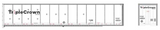Bowser 42982  53' Dura Plate RoadRailer Trailer - Ready to Run -- Norfolk Southern Triple Crown 466666 (white, Medium Logo) HO Scale NEW