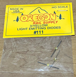  Oregon Rail Supply ORS 111 3/ Yellow Light Emitting Diode   HO SCALE