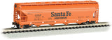 Bachmann 17564 Santa Fe 4 Bay Center Flow Hopper Orange with Black letters