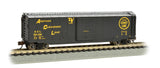 Bachmann 19458 Atlantic Coast 50' Sliding Door Boxcar Black with yellow lettering