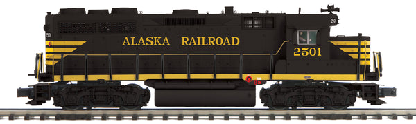MTH Premier 20-21550-1 Alaska Railroad ARR GP-35 Low Hood Diesel Engine w/Proto-Sound 3.0 (Hi-Rail Wheels) - Cab No. 2501 
