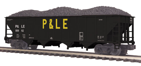 MTH Premier 20-97822 Pittsburgh & Lake Erie P&LE 4 Bay Hopper car with load