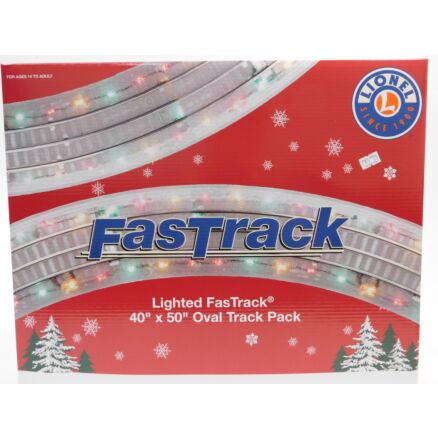 Lionel 2025080 Lighted FasTrack Illuminated 40"x50" Oval Track Pack Limited