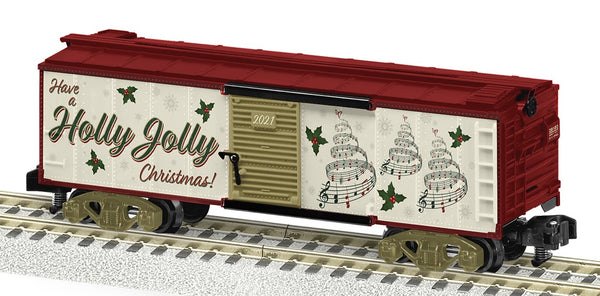 Lionel 2119250 American Flyer 2021 Holiday Music Boxcar S Gauge
