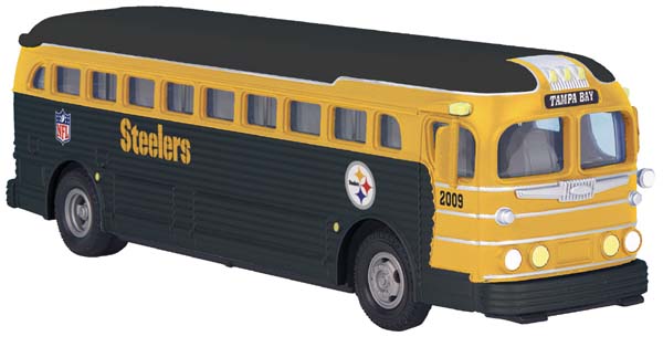 MTH 30-50046 Pittsburgh Steelers Bus - Tampa Bay O-Scale