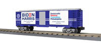 MTH 30-71053 Contested Democratic National Committee Philadelphia 40' Window Boxcar with crooked Ballot Boxes