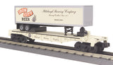 MTH 30-76092 Pittsburgh Brewing Company Flat Car with Trailer O scale