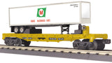 MTH 30-76587 Moore McCormick Lines Flat w/ 40' trailer o scale new