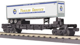 MTH 30-76609 Baltimore & Ohio B&O Flat car w/40' Trailer #8775 o scale new