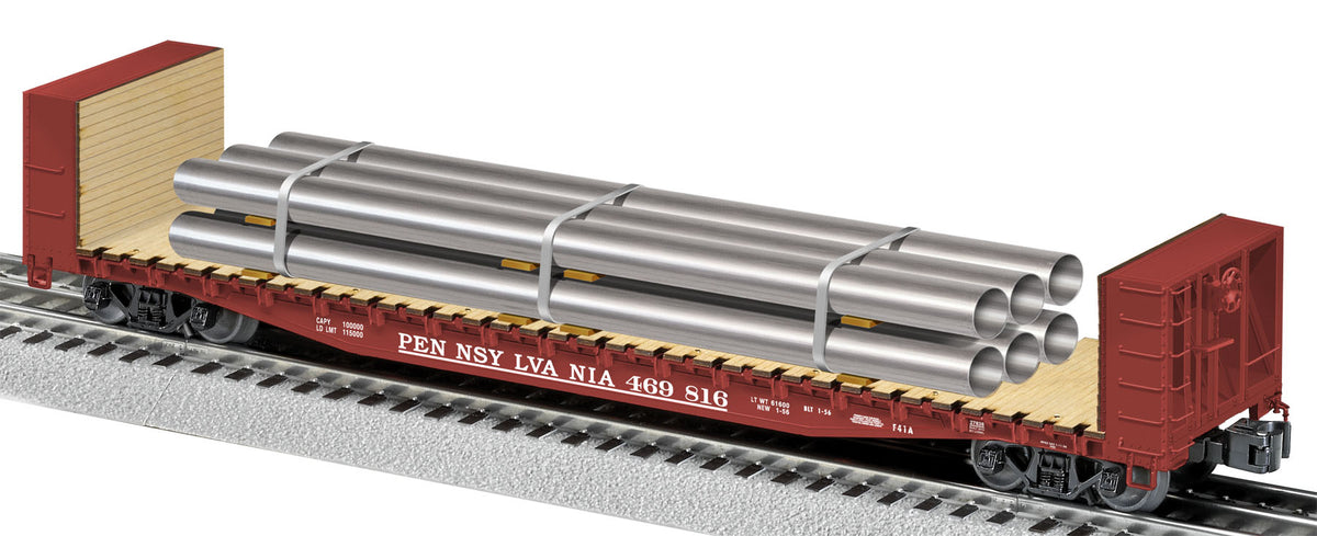 Lionel 6-27838 PENNSYLVANIA PS-4 FLATCAR WITH BULKHEADS