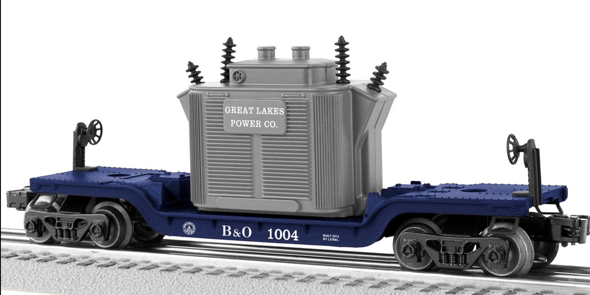 Lionel 6-81004 Baltimore  Ohio BO Depressed Center Flatcar with Tran