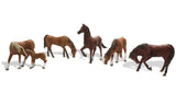 Woodland Scenics WDS1842 Chestnut Horses HO Scale
