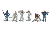 Woodland Scenics A1858 Chain Gang Scale Figures HO Scale